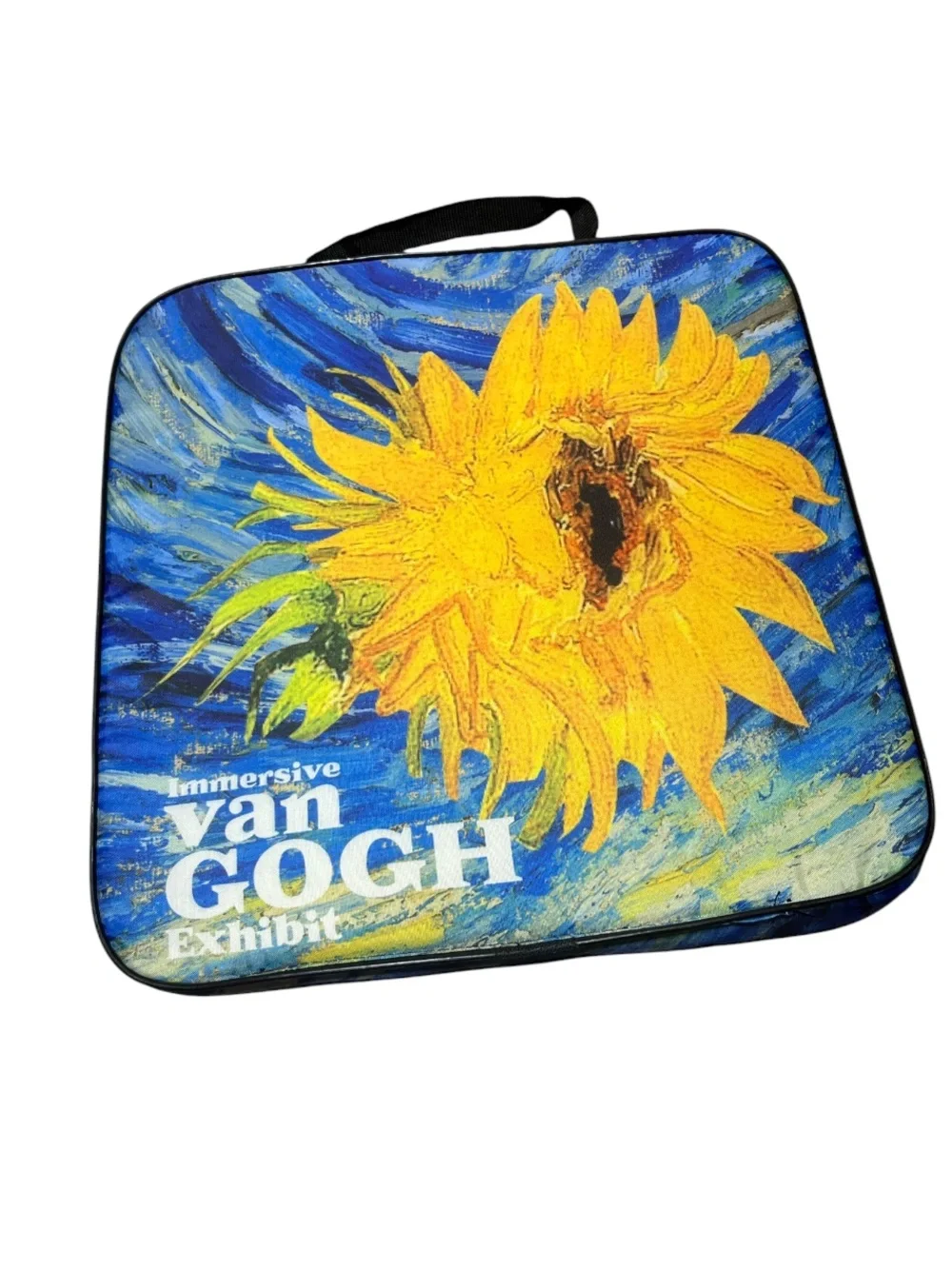 Sunflower Cushion Cover - Blue & Yellow